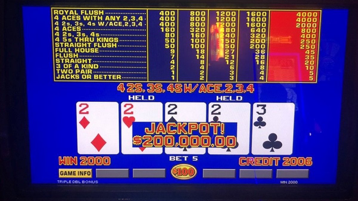 Is there a jackpot in Video Poker?