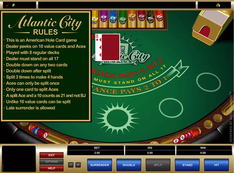 How to win at blackjack in Atlantic City?