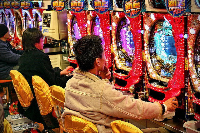 What's the role of lighting in Pachinko parlors?