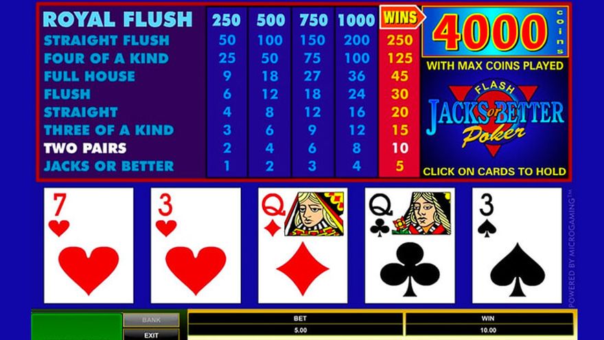 What are the most popular video poker variants?