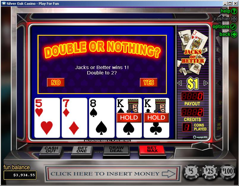 Double or Nothing: Winning in Video Poker